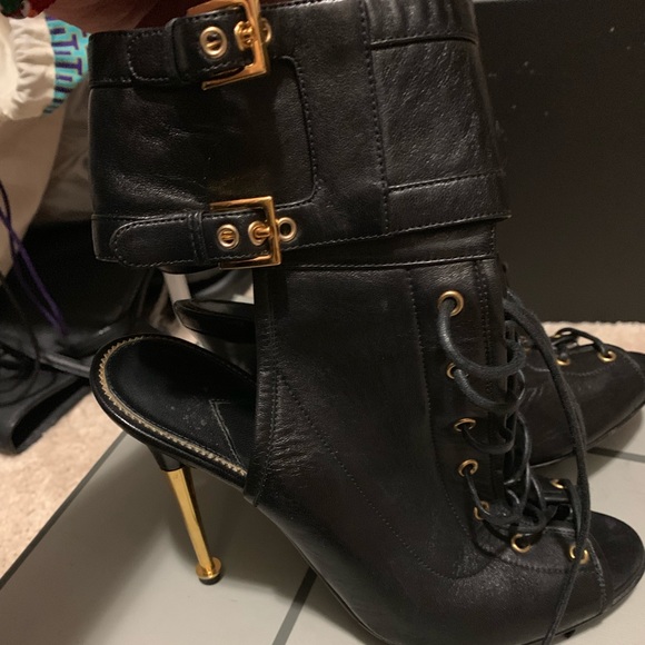Tom Ford leather Lace up bootie - Picture 5 of 8